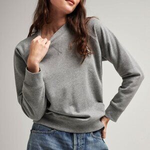 RicherPoorer | The Recycled Fleece Classic Sweatshirt | Heather Grey | S